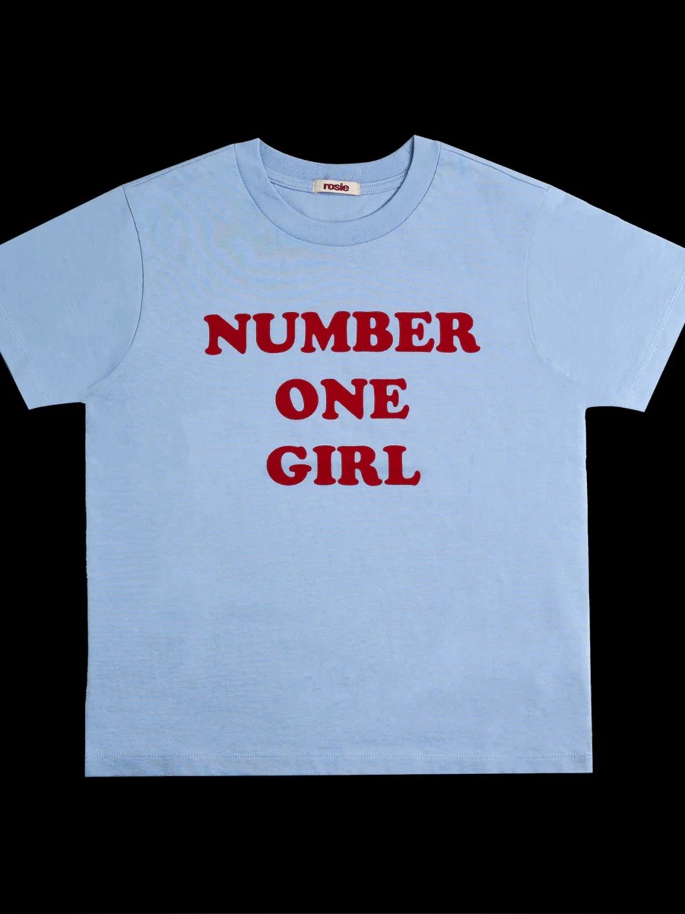 ROSE - ROSIE APT OFFICIAL MD NUMBER ONE GIRL BLUE T-SHIRT